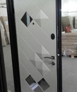 DOOR MAXIMA LUXOR BLACK MAT / WHITE SILK (960X2050) - Image 5